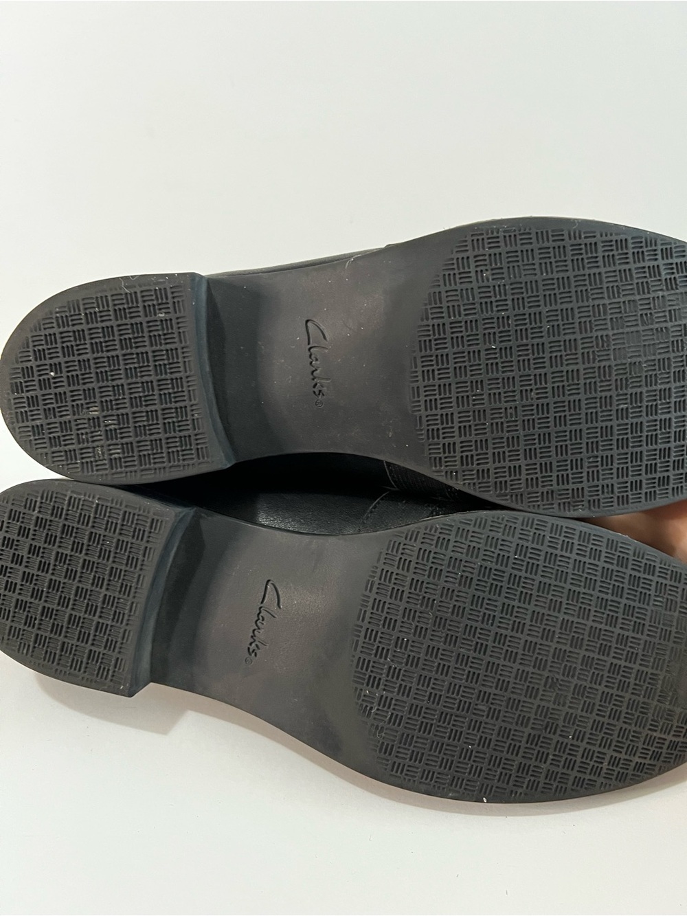 Clarks Trish Diva Black Leather Comfort Loafers Slip On Shoes - Picture 8 of 9